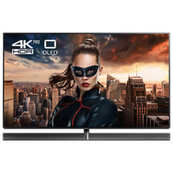 Panasonic 65EZ1002B OLED HDR 4K Ultra HD Smart TV, 65 with Freeview Play, Super Slim Design & Dynamic Blade Speaker Sound Bar Stand, Black, UHD Premium